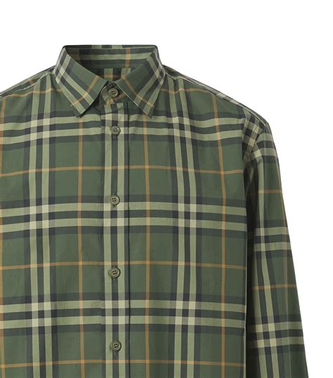 matchesfashion com burberry shirt|Burberry: Green Check Cotton Shirt .